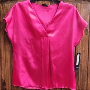 Nicole Miller Vibrant Pink Blouse